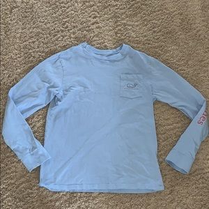baby blue vineyard vines long sleeve